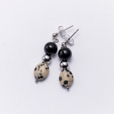 SILVER | ストーンドロップピアス | 4quince