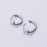 SILVER | スパークフープピアス | 4quince
