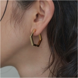 ヘキサゴンピアス ゴールド | 4quince | 詳細画像1 