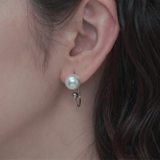 SILVER | パールフックピアス | 4quince
