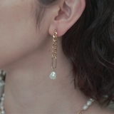 GOLD | スウィングパールピアス | 4quince