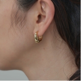 GOLD | シンプルラウンドピアス | 4quince