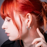 アルテミスクラシック/ダブルチェーンフープピアス/片耳分 | ArtemisClassic | 詳細画像10 