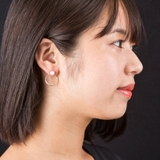 エレノアジュエリーElenore JewelryパールXリングスタッド/片耳分 | Elenore | 詳細画像9 