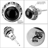 ラウンドブラックスターピアス/シルバーピアス片耳分/アルテミスクラシック | ArtemisClassic | 詳細画像2 