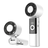 ホワイト | ハンディファン 冷却プレート付き 携帯扇風機 | Aleh Te’enah