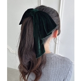 グリーン | DOLLベロアリボンバレッタ | Outfitter lab