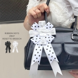 リボンドット2WAYロゼットブローチ | Outfitter lab | 詳細画像1 
