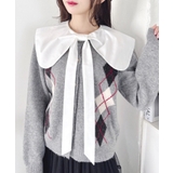 ホワイト | リボン付け襟 | Outfitter lab