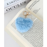 ブルー | ハートファーキーチャーム ハートキーホルダー | Outfitter lab