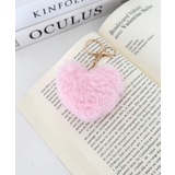 ピンク | ハートファーキーチャーム ハートキーホルダー | Outfitter lab