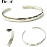 シルバー925製のシンプルな5 5mmプレーンタイプシルバーバングルブレスレット | laplateriashu  | 詳細画像2 