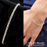 シルバー925 アズキチェーンブレスレット 2重 | laplateriashu  | 詳細画像1 