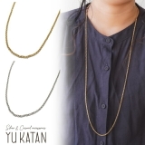 ネックレス シンプル 甲丸アズキチェーン | YUKATANゆかたん | 詳細画像1 