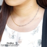 レディースネックレス チェーンネックレス バイカラー | YUKATANゆかたん | 詳細画像1 