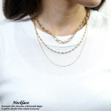 レディースネックレス チェーンネックレス 3連 | YUKATANゆかたん | 詳細画像1 
