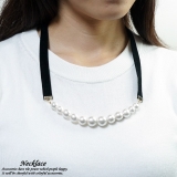 レディースネックレス ベロア調 コットンパール | YUKATANゆかたん | 詳細画像1 