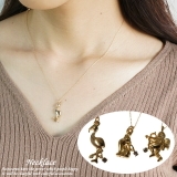 レディースネックレス チェーンネックレス フラミンゴ | YUKATANゆかたん | 詳細画像1 