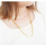 ネックレス スネークチェーン 2way ロングネックレス シンプル | YUKATANゆかたん | 詳細画像7 