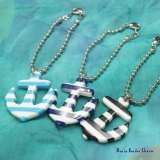 マリンスタイルにピッタリなボーダーのイカリ型バッグチャーム 【バッグチャーム キ… | YUKATANゆかたん | 詳細画像1 