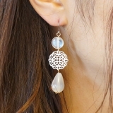 レディースピアス シェル フラワーピアス | YUKATANゆかたん | 詳細画像4