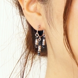 レディースピアス フリンジ ビーズ | YUKATANゆかたん | 詳細画像4 