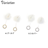 レディースピアス ミンクファー ふわふわ | YUKATANゆかたん | 詳細画像2 