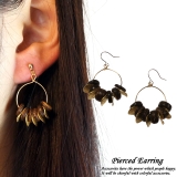 レディースピアス ウッドビーズ エンボス加工 | YUKATANゆかたん | 詳細画像1 