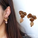 レディースピアス リボン レオパード | YUKATANゆかたん | 詳細画像1 