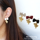 レディースピアス リボン ウサギ | YUKATANゆかたん | 詳細画像1 