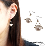 レディースピアス コットンパール トライアングル | YUKATANゆかたん | 詳細画像1 