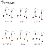 レディースピアス キュービックジルコニア 3粒 | YUKATANゆかたん | 詳細画像3 