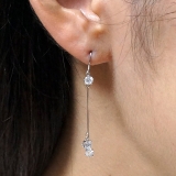 レディースピアス キュービックジルコニア 3粒 | YUKATANゆかたん | 詳細画像5 