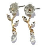 ピアス 花 フラワー ドロップ スタッドピアス 雫 サージカルステンレス | YUKATANゆかたん | 詳細画像12 