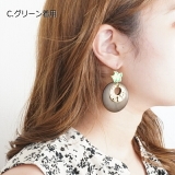 ピアス 花 ウッド | YUKATANゆかたん | 詳細画像6 