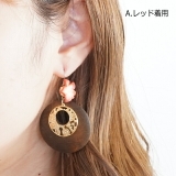 ピアス 花 ウッド | YUKATANゆかたん | 詳細画像7 