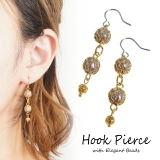 ピアス パール風ビーズ 人工真珠 | YUKATANゆかたん | 詳細画像1 