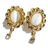 ピアス クラシカル ストーン チタンポスト フレーム スタッドピアス | YUKATANゆかたん | 詳細画像9 