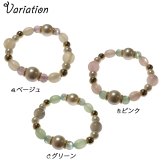 レディースブレスレット ビーズブレスレット プラスチックパール | YUKATANゆかたん | 詳細画像2 
