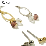 レディースピアス カッティングビーズ クリア | YUKATANゆかたん | 詳細画像3