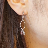 レディースピアス カッティングビーズ クリア | YUKATANゆかたん | 詳細画像4