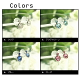 零れ落ちるガラスストーンのしずくピアス  | YUKATANゆかたん | 詳細画像2 