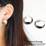 レディースピアス G型スタッドピアス シンプル | YUKATANゆかたん | 詳細画像1 