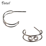 レディースピアス G型スタッドピアス ぐるぐる | YUKATANゆかたん | 詳細画像3