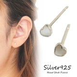 シルバーピアス シェル ハート | YUKATANゆかたん | 詳細画像1 