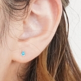 シルバーピアス ブルー 青 | YUKATANゆかたん | 詳細画像6 