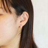 シルバーピアス ワンタッチ クロッシング | YUKATANゆかたん | 詳細画像5