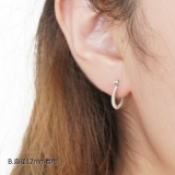 シルバーピアス フープピアス ばね | YUKATANゆかたん | 詳細画像7 