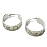 シルバーピアス 英字 クロッシング | YUKATANゆかたん | 詳細画像3 