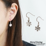 シルバーピアス フックピアス 雪の結晶 | YUKATANゆかたん | 詳細画像1 